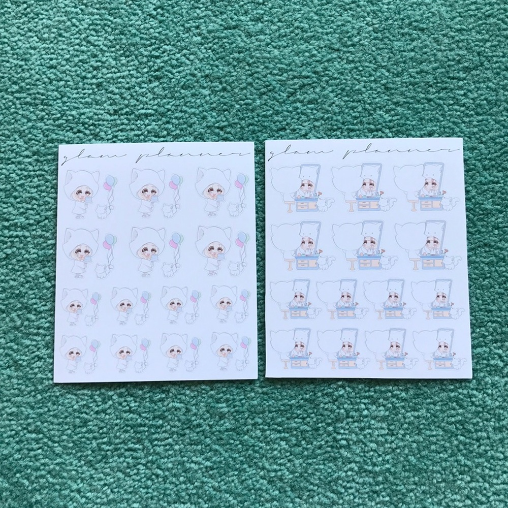 10 Sheets Of Beautiful Planner Stickers